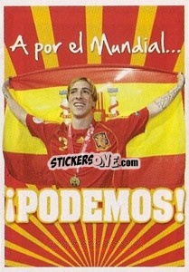Sticker A Por El Mundial…¡podemos! Fernando Torres - La Seleccion Espanola 2009
 n. 210 - Panini