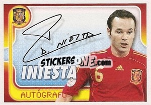 Sticker Andres Iniesta - La Seleccion Espanola 2009
 n. 100 - Panini