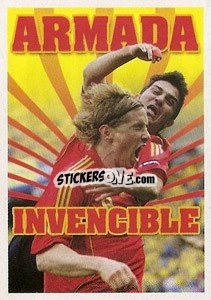 Sticker Armada Invencible (Fernando Torres) - La Seleccion Espanola 2009
 n. 208 - Panini