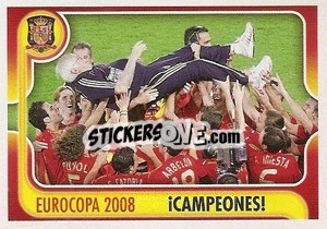 Cromo CAMPEONAS - La Seleccion Espanola 2009
 - Panini