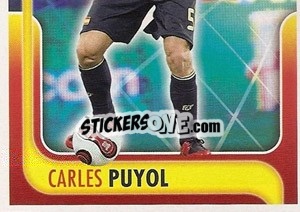 Sticker Carles Puyol - La Seleccion Espanola 2009
 n. 36 - Panini