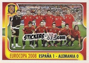 Sticker ESPANA 1 - ALEMANIA 0 - La Seleccion Espanola 2009
 n. 165 - Panini