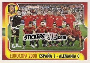 Figurina ESPANA 1 - ALEMANIA 0 - La Seleccion Espanola 2009
 - Panini