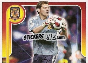 Sticker Iker Casillas - La Seleccion Espanola 2009
 n. 17 - Panini