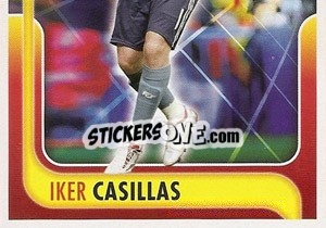 Sticker Iker Casillas - La Seleccion Espanola 2009
 n. 18 - Panini