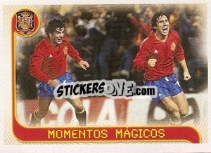 Cromo Momentos magicos ESPANA,12-MALTA,1 - La Seleccion Espanola 2009
 - Panini