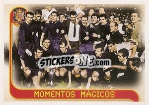 Figurina Momentos magicos EUROCOPA-64 - La Seleccion Espanola 2009
 - Panini