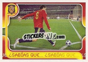 Sticker sabias que… Xavi - La Seleccion Espanola 2009
 n. 184 - Panini