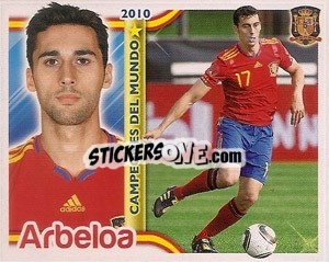 Sticker Alvaro Arbeloa - Sudafrica 2010. Campeones Del Mundo
 n. 18 - Panini