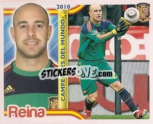 Sticker Pepe Reina - Sudafrica 2010. Campeones Del Mundo
 n. 24 - Panini