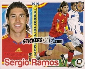 Sticker Sergio Ramos - Sudafrica 2010. Campeones Del Mundo
 n. 16 - Panini
