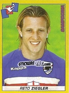 Sticker Reto Ziegler - Calciatori 2007-2008 n. 396 - Panini