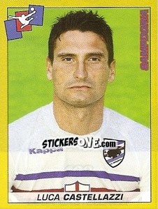 Sticker Luca Castellazzi - Calciatori 2007-2008 - Panini