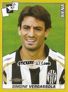 Cromo Simone Vergassola - Calciatori 2007-2008 - Panini