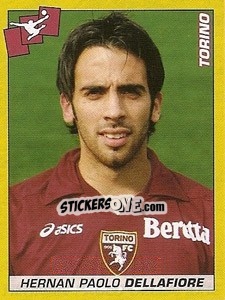 Figurina Hernan Paolo Dellafiore - Calciatori 2007-2008 - Panini