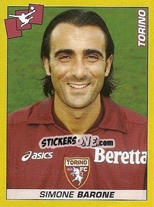 Sticker Simone Barone - Calciatori 2007-2008 n. 450 - Panini