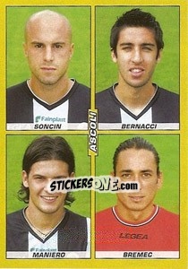 Sticker Soncin / Bernacci / Maniero / Bremec - Calciatori 2007-2008 n. 493 - Panini