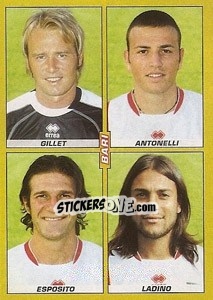 Sticker Gillet / Antonelli / Esposito / Ladino - Calciatori 2007-2008 n. 501 - Panini