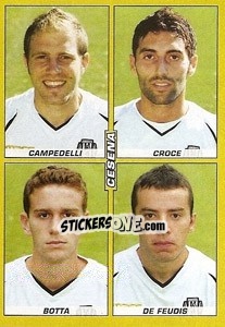 Sticker Campedelli / Croce / Botta / De Feudis - Calciatori 2007-2008 n. 524 - Panini