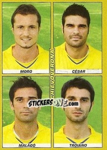 Sticker Moro / Cesar / Malago / Troiano - Calciatori 2007-2008 n. 529 - Panini