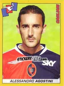 Sticker Alessandro Agostini - Calciatori 2007-2008 n. 34 - Panini