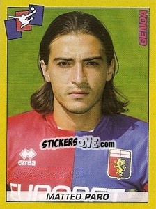Sticker Matteo Paro - Calciatori 2007-2008 n. 134 - Panini