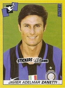 Sticker Javier Adelmar Zanetti - Calciatori 2007-2008 n. 150 - Panini