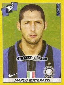 Sticker Marco Materazzi - Calciatori 2007-2008 n. 151 - Panini