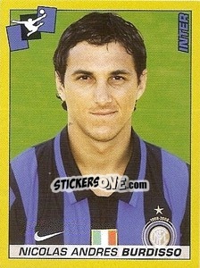 Sticker Nicolas Andres Burdisso - Calciatori 2007-2008 - Panini