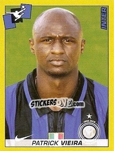 Sticker Patrick Vieira - Calciatori 2007-2008 n. 160 - Panini
