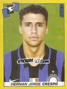 Sticker Hernan Jorge Crespo - Calciatori 2007-2008 n. 166 - Panini