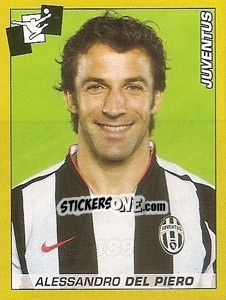 Sticker Alessandro Del Piero - Calciatori 2007-2008 n. 189 - Panini