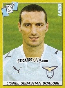 Sticker Lionel Sebastian Scaloni - Calciatori 2007-2008 n. 201 - Panini