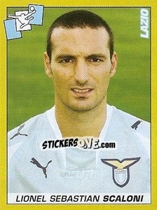 Figurina Lionel Sebastian Scaloni - Calciatori 2007-2008 - Panini