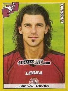 Cromo Simone Pavan - Calciatori 2007-2008 - Panini