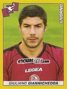 Sticker Giuliano Giannichedda - Calciatori 2007-2008 - Panini