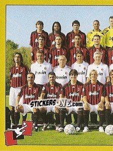 Cromo Squadra Milan (1) - Calciatori 2007-2008 - Panini