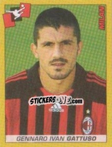 Sticker Gennaro Ivan Gattuso - Calciatori 2007-2008 n. 256 - Panini