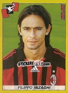 Sticker Filippo Inzaghi - Calciatori 2007-2008 n. 261 - Panini