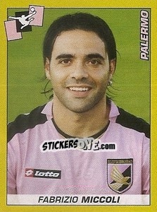 Sticker Fabrizio Miccoli - Calciatori 2007-2008 n. 309 - Panini