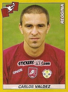 Sticker Carlos Valdez - Calciatori 2007-2008 n. 345 - Panini