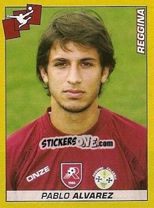Sticker Pablo Alvarez - Calciatori 2007-2008 n. 348 - Panini