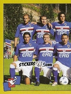 Cromo Squadra Sampdoria (1) - Calciatori 2007-2008 - Panini