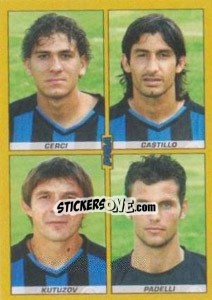 Sticker Alessio Cerci / Castillo / Kutuzov / Padelli - Calciatori 2007-2008 n. 584 - Panini