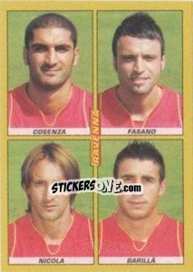 Sticker Cosenza / Fasano / Nicola / Barillà - Calciatori 2007-2008 n. 588 - Panini