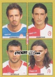 Sticker Consigli / Porchia / Vitiello / Bravo - Calciatori 2007-2008 n. 592 - Panini