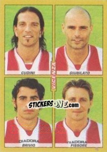 Sticker Cudini / Giubilato / Brivio / Fissore - Calciatori 2007-2008 n. 620 - Panini