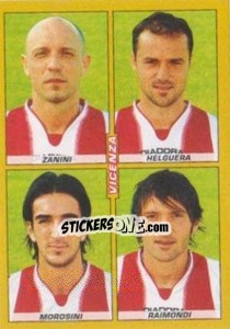 Sticker Zanini / Helguera / Morosini / Raimondi - Calciatori 2007-2008 n. 621 - Panini
