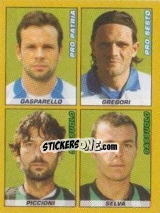 Figurina GASPARELLO / GREGORI / PICCIONI / SELVA - Calciatori 2007-2008 - Panini