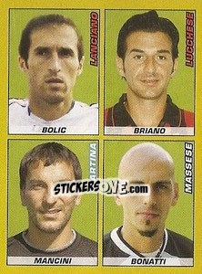 Sticker BOLIC / BRIANO / MANCINI / BONATTI - Calciatori 2007-2008 - Panini